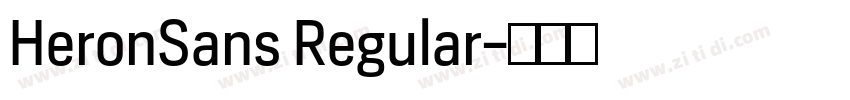 HeronSans Regular字体转换
